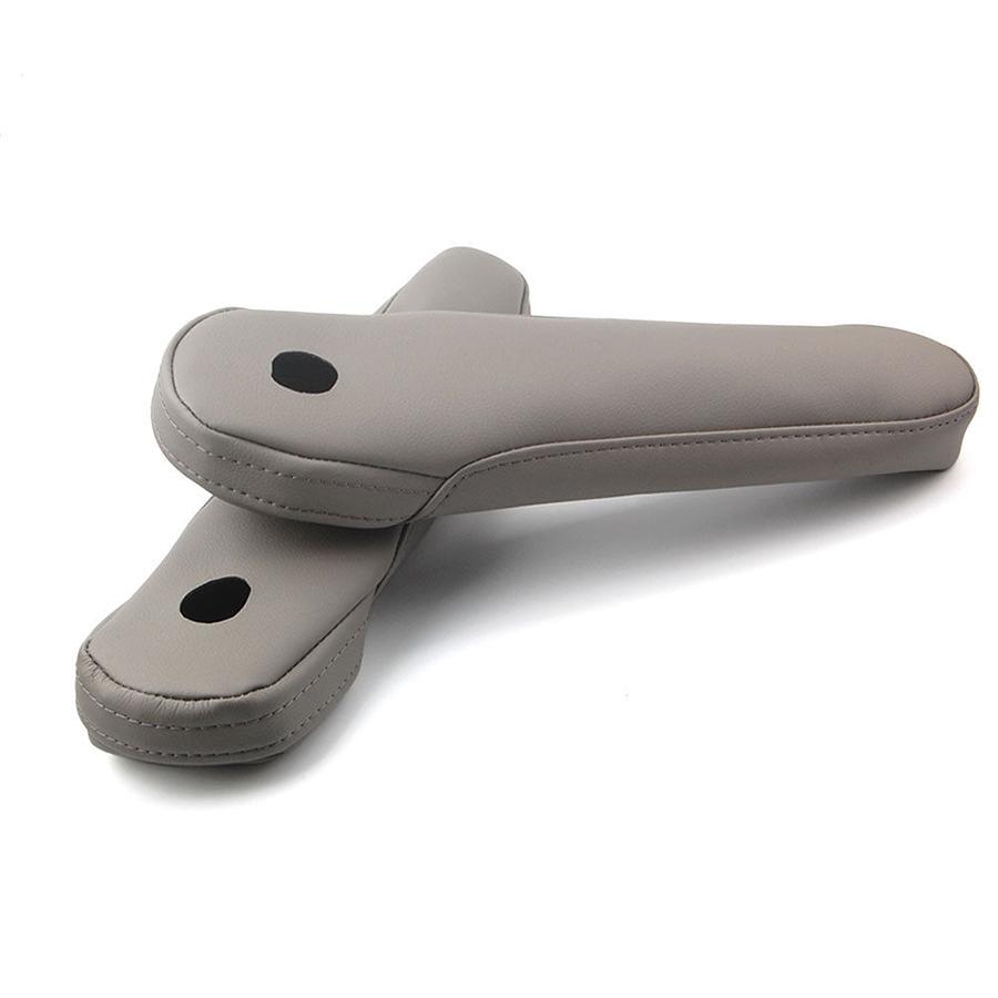 2X Серый Чехол на подлокотник из ПУ кожи Обивка Подходит для Honda Odyssey 2005-2010