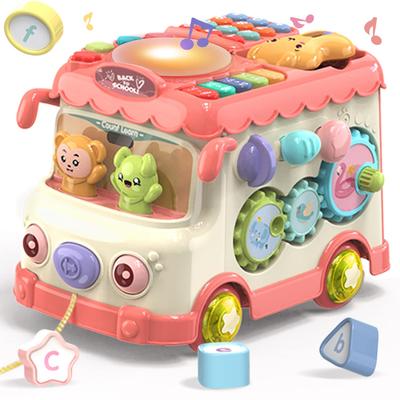 Jecimco Многофункциональная игрушка-машинка с музыкальной игрушкой для детей и младенцев с соответствующей развивающей игрушкой для малышей и раннего пальчикового музыкального дня рождения