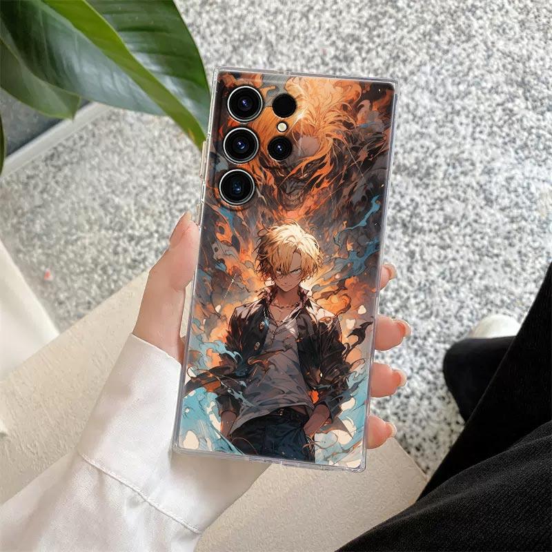 Ones Anime -Piece Roronoa Zoro S26 Ultra Case For Samsung Galaxy S25 S26 S24 S23 Ultra S22 S20 Plus S21 FE A57 Clear Phone Cover