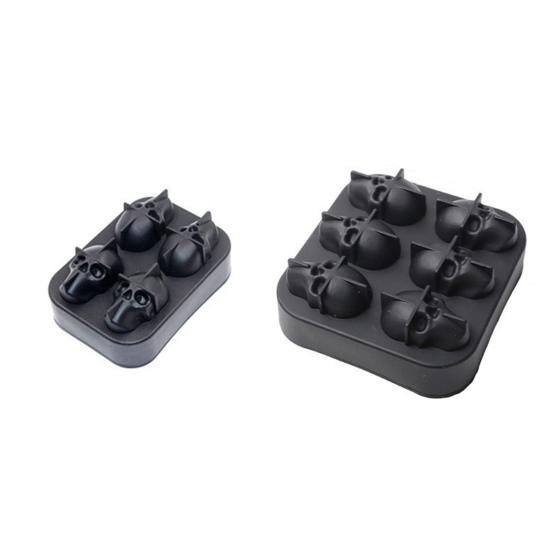 Форма для ледяных шариков в виде черепа, гибкий силиконовый лоток для льда для коктейлей, виски, Хэллоуина, хоррор-тематики, устройство для изготовления кубиков льда для жутких вечеринок, готических мероприятий