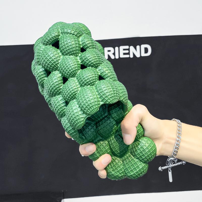 Модные мужские летние тапочки, модные индивидуальные тапочки Bubbles, мужские тапочки, противоскользящие, удобные, легкие, мужские туфли из ЭВА, пляжные тапочки для мужчин