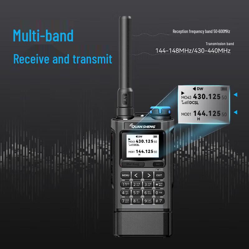 Мощная рация QUANSHENG UV-K1 с зарядкой Type-C (Китайская версия)