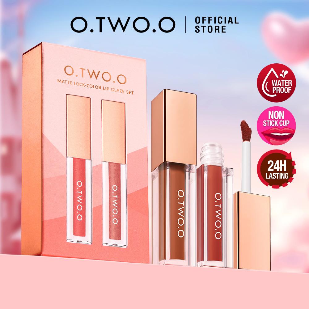 O.TWO.O TZ017 Набор матовых блесков для губ Туманный стойкий набор тинтов для губ Высокая пигментация Легко наносится Макияж для губ