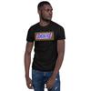 Смешная mocking-графика с шоколадкой, унисекс футболка с коротким рукавом