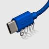USB-C braided cable - USB-C 60W 1.5m - blue