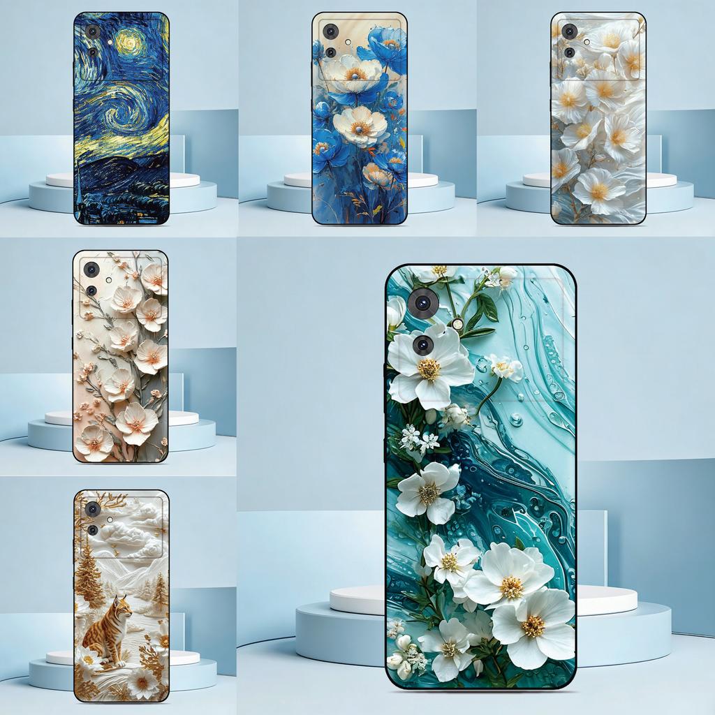 Painting Flower Floral Phone Case For Cubot A40 X100 A20 A10 Max 5 3 P80 P50 X70 X50 Note 60 50 21 J7 Power Custom Back Cover