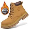 Ботинки мужские высокие ботинки мужские кожаные туфли зимняя мода плюшевые теплые туфли уличные кроссовки на шнуровке нескользящие ботильоны мужские