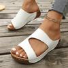 Fashion Women's Sandals Summer Roman-style Light Wedge Slippers Outdoor Leisure and Comfortable Medium-heeled Slippers Zapatos Mujer