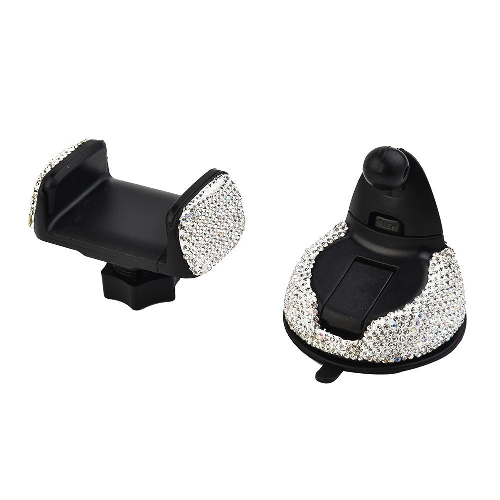 Phone Holder Dashboard Girls White 1Pc Bling Interior Parts Replacement