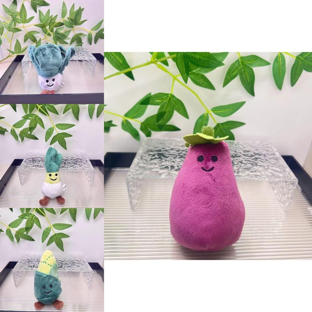 Очаровательные плюшевые брелоки-подвески в виде овощей с милыми чесноком, луком, перцем и другими