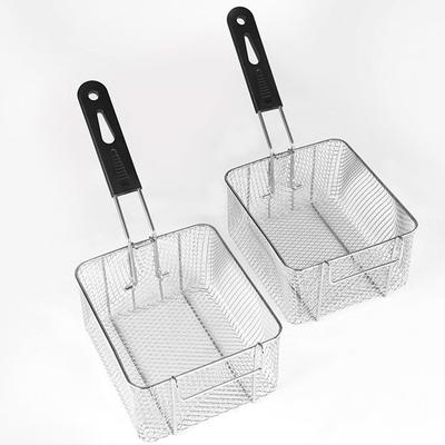 Сетка для фритюрницы из нержавеющей стали Рамка для картофеля фри Квадратная фильтровальная сетка Шифрованная Сетчатые дуршлаги Формованная жарочная сетка