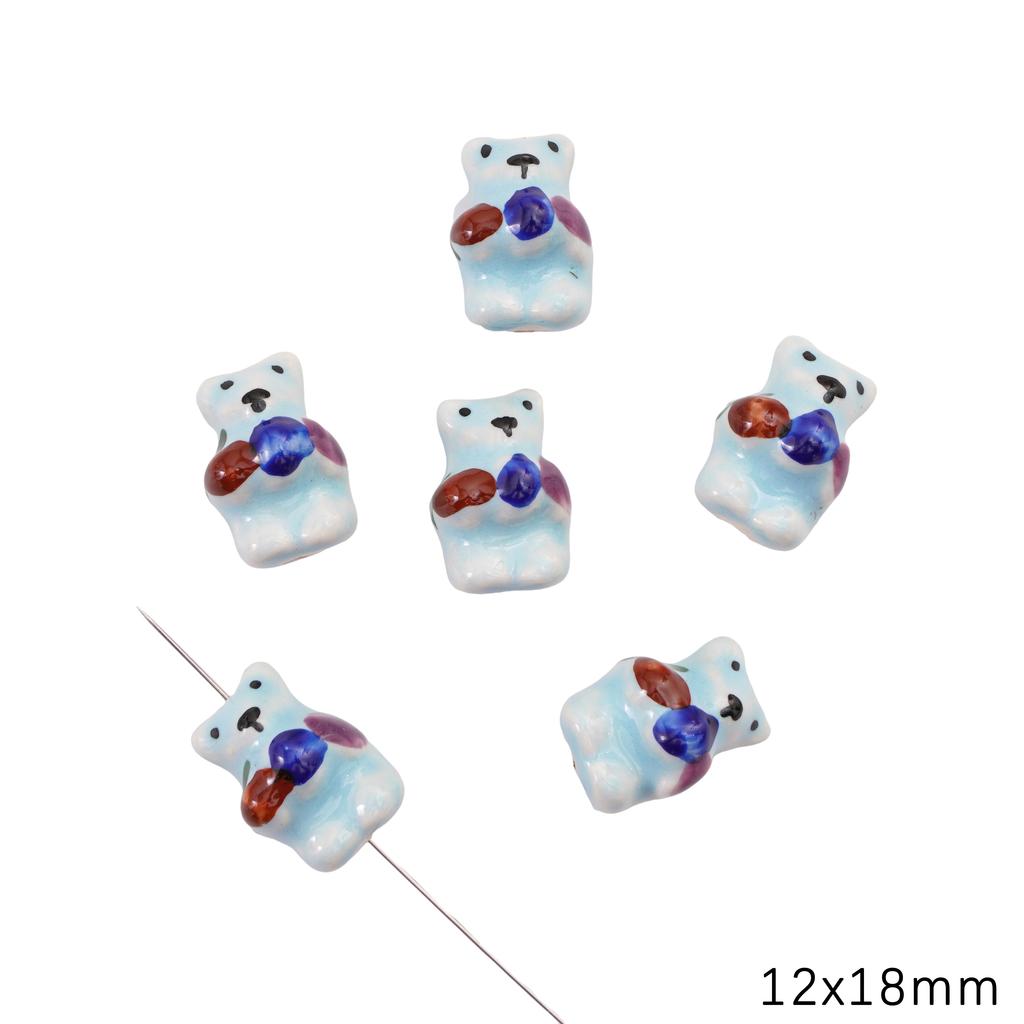 Керамические расписанные вручную бусины для милых животных-подвесок для браслетов, ожерелий и ювелирных изделий своими руками
