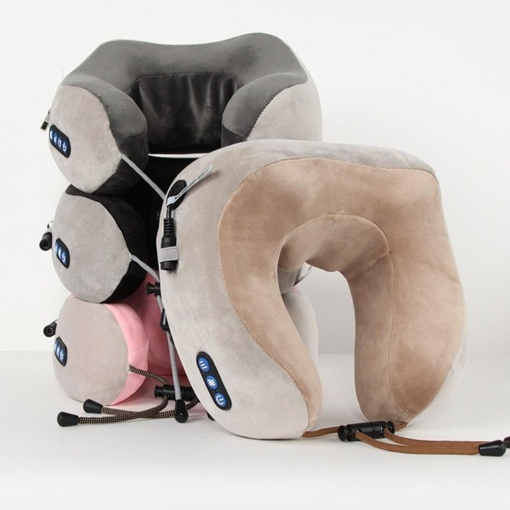 Vibration Massage Electric Neck Massager Intelligent Kneading Massage Pillow Outdoor Activities