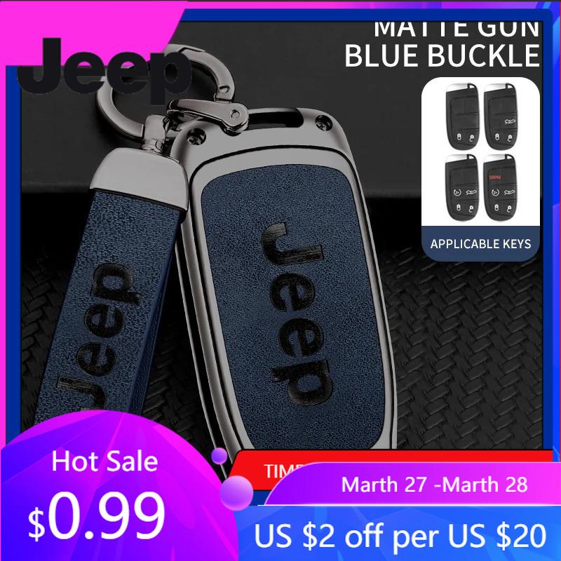 Для Jeep Jeep Grand Cherokee Wrangler JK Renegade Patriot Commander Compass Gladiator Wagoneer Автомобильный сплав Чехол для ключей Сумка для ключей Она