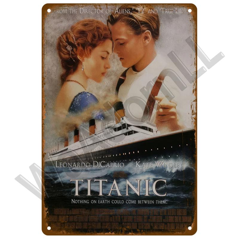 Vintage Metal Sign Movie Retro Tin Sign Aesthetic Living Room Metal Wall Decor Decoration Cinema Industrial Deco Films Poster