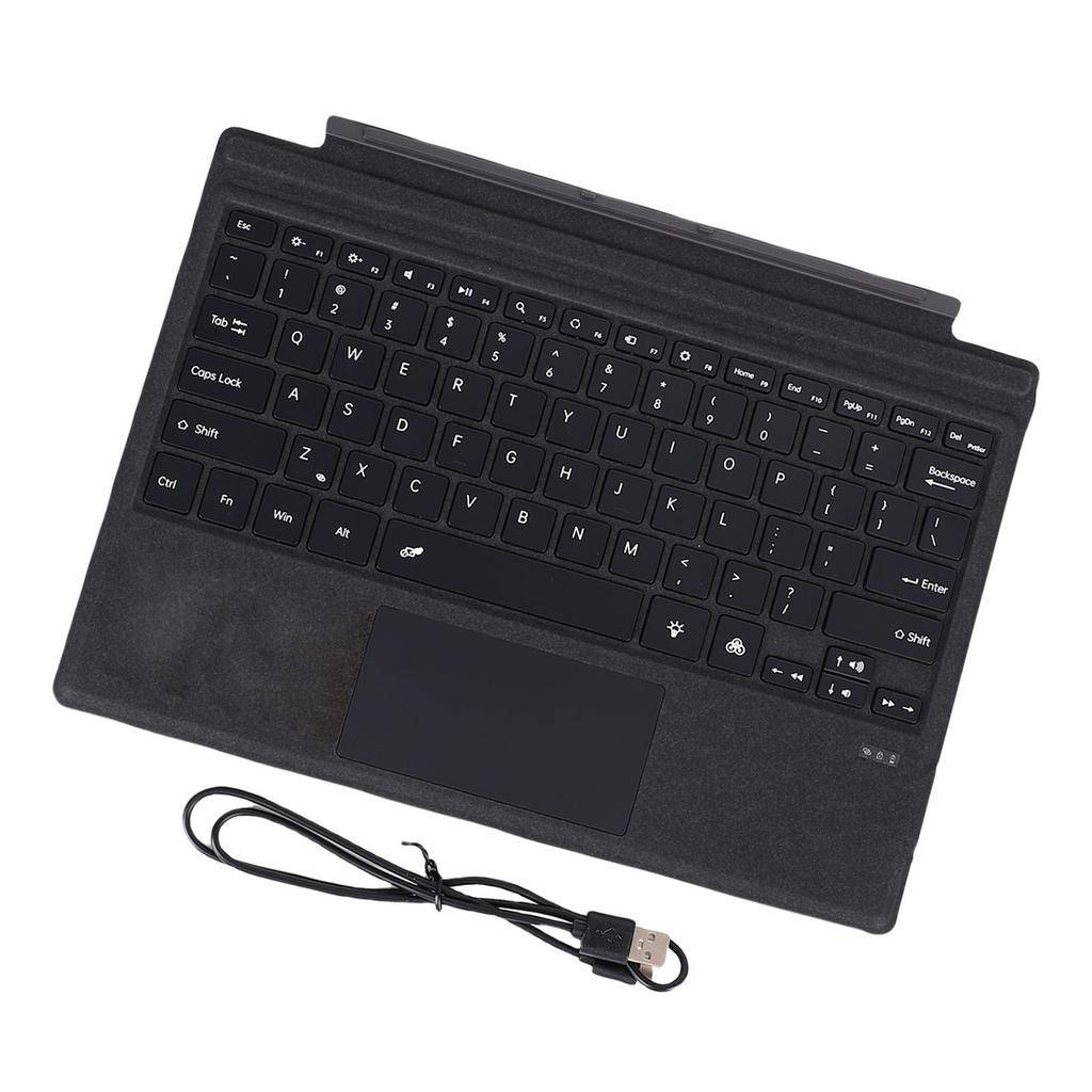 Tablet Wireless Keyboard Fit for Surface Pro 3 4 5 6 7 7+ Portable with Multi Gesture Touchpad 7 Color Backlit Type