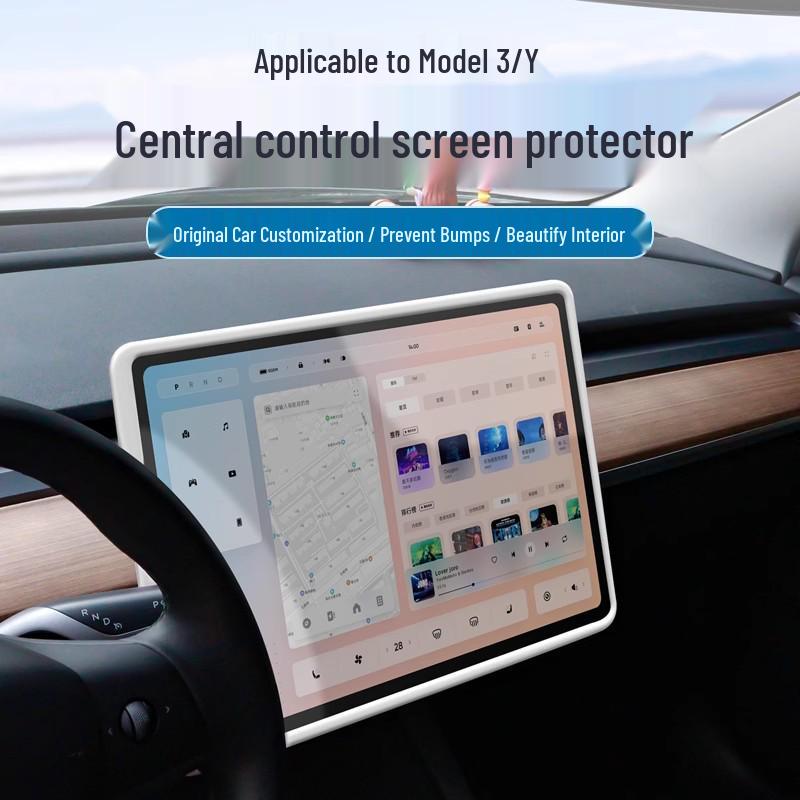 Silicone Screen Protector & Console Cover for Tesla Model 3/Y/YL