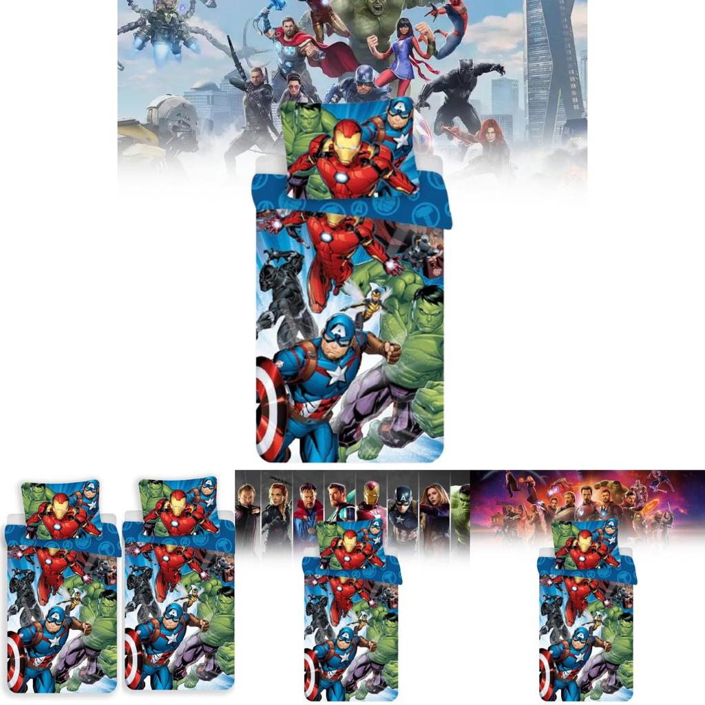 Marvel Avengers Bed Cover Style Cottonpolyester Blend For Kids Teens Bedroom Decor