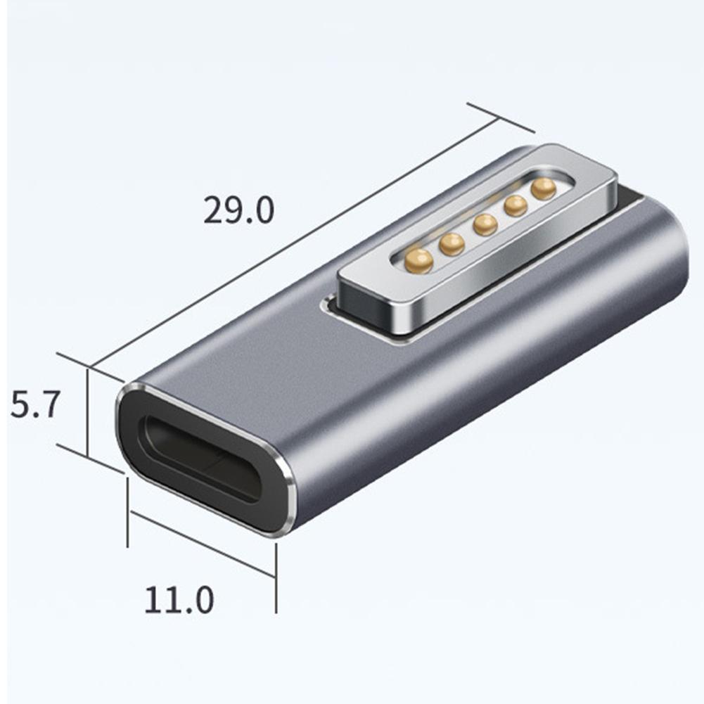 PD конвертер для быстрой зарядки Разъем питания Тип C Магнитный USB-адаптер PD для Apple Magsafe 2 MacBook Pro Plug Converter