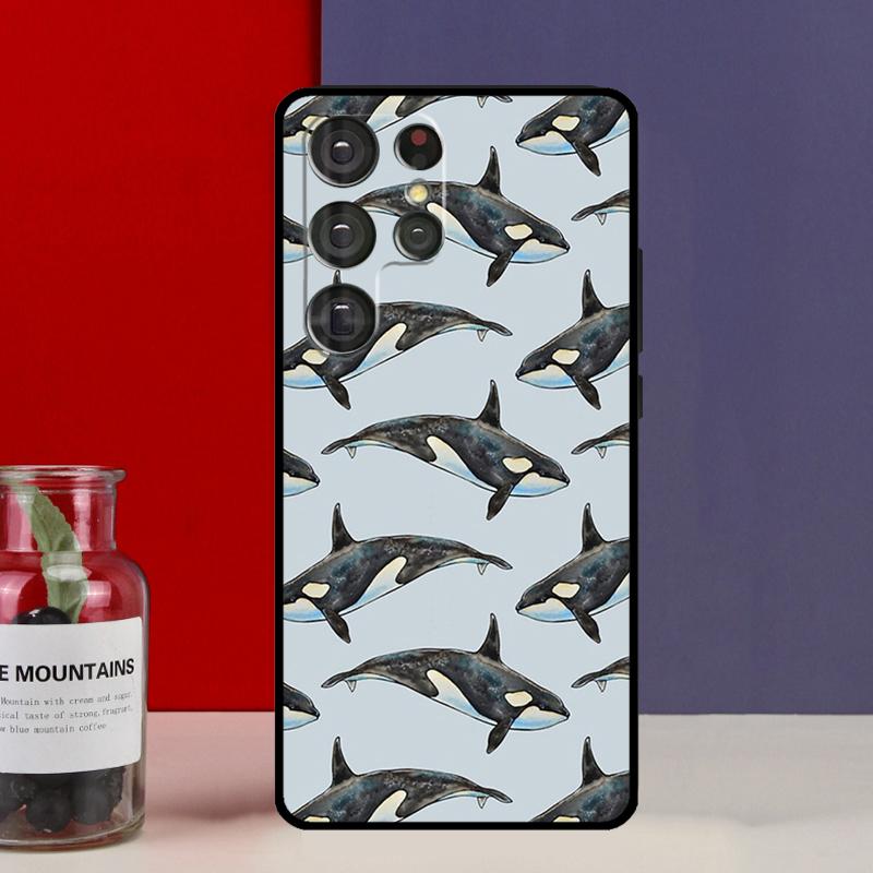 Кит-косатка Funda Чехол для Samsung Galaxy S25 Ultra S9 S10 S20 S21 FE S22 S23 Plus S24 Ultra Чехол для телефона