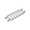 Gobricks 10Pcs 30095 Ladder Bar MOC Parts 7x3 with 4 Clips Compatible Bricks Assmble Building Blocks Particle Brain DIY Toys Set