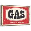 Canvas Print Retro Gas Sign
