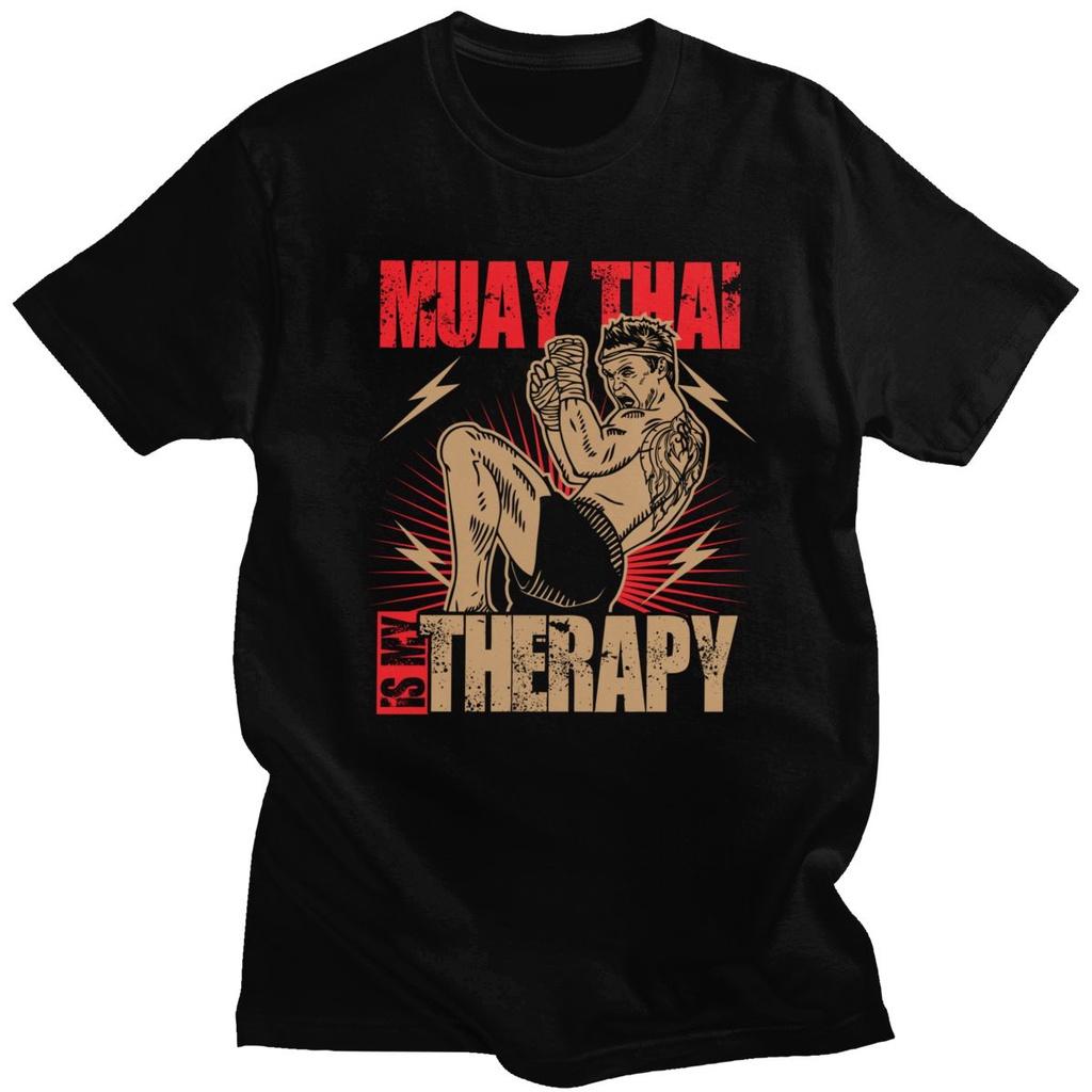 Ancient Muay Thai Thunder T-Shirt Kick Boxing 3D Print Vintage Quick Dry Men Women Unisex Short Sleeve Round Neck MMA Mix Martial Art Cotton