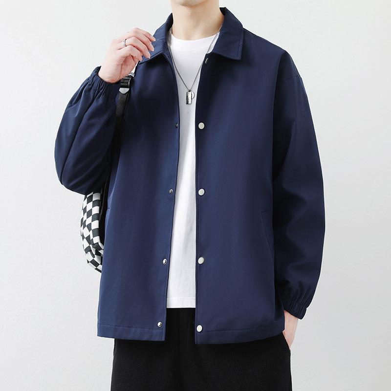 Новая мужская повседневная куртка для осени и зимы, с высококачественным ощущением и свободным воротником для мужской верхней одежды