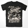 Simson Schwalbe Легенда Футболка Винтажная Унисекс С Коротким Рукавом С Цитатой на Немецком Унисекс Черная Повседневная Летний Стиль