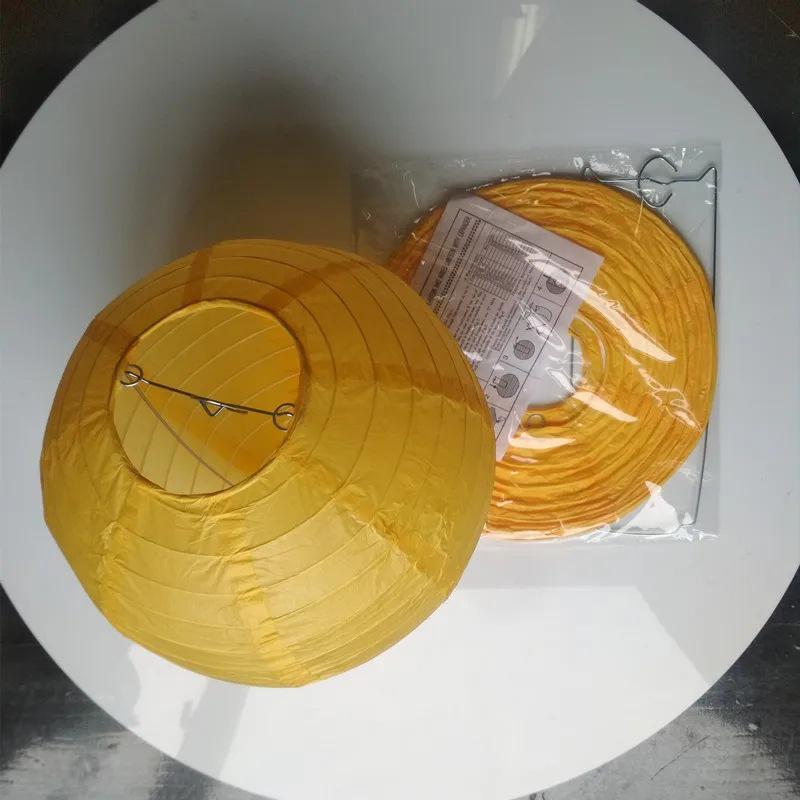 Круглый белый бумажный фонарик 10 дюймов, красный фонарик для Праздника середины осени и свадебного украшения