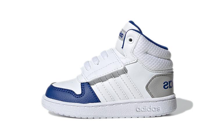 Adidas Neo Hoops 2.0 Abrasion Resistant Mid top Toddler Shoes Infant And Toddler GW4838
