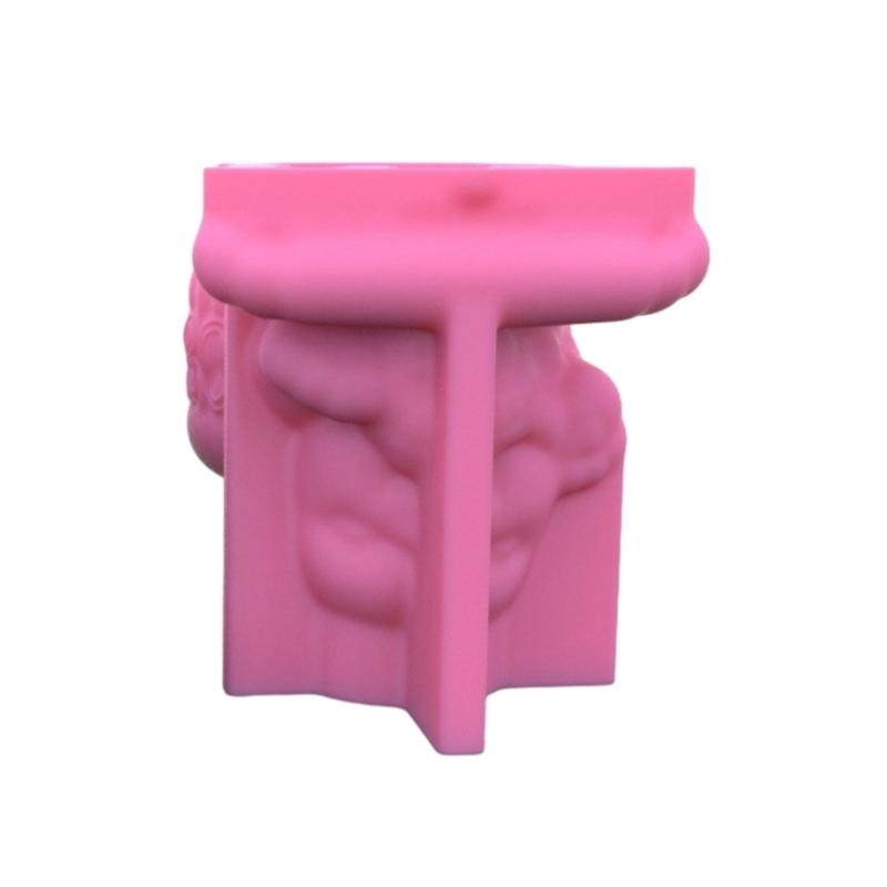 Силиконовые формы для медведей и девочек, держатель для ручек, форма для эпоксидной смолы, инструмент для изготовления сочных горшков для поделок