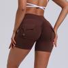 Women's Quick-Dry Fitness Yoga Shorts with Pocket