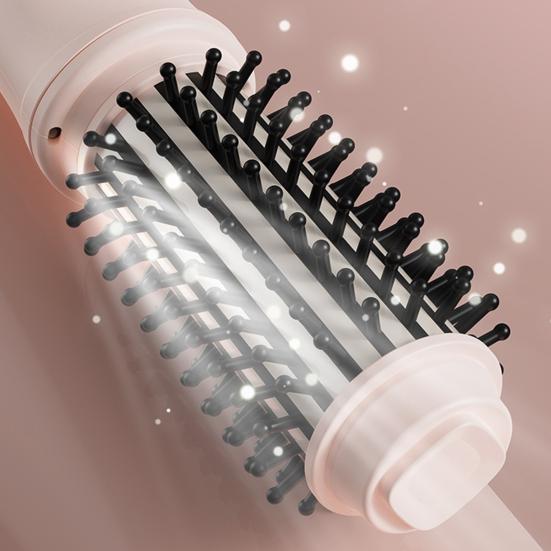 Беспроводная плойка-щетка Yousheng 3-в-1 с быстрым нагревом, термощетка, перезаряжаемая, дорожная, нагреваемая круглая щетка, электрическая плойка для волос, стайлинг