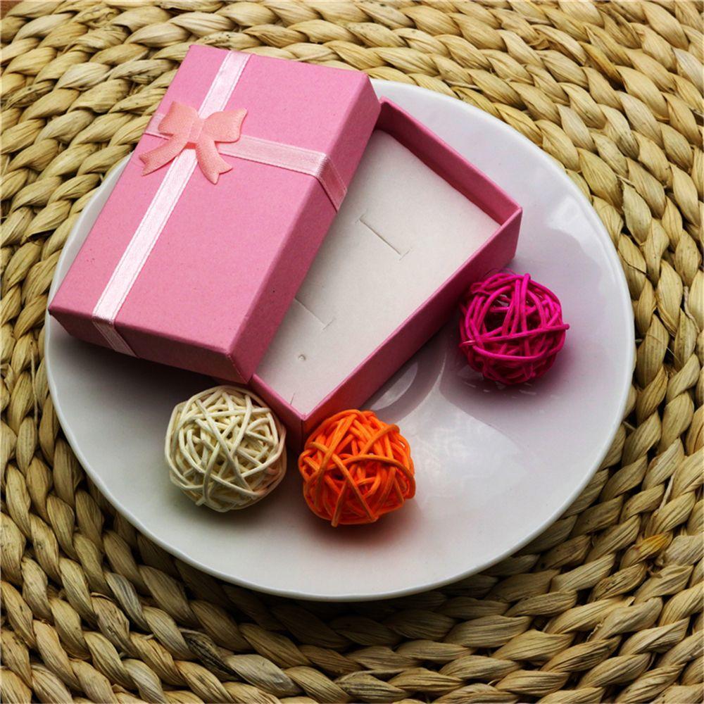 Модная шкатулка для украшений в виде банта, браслетов, колец, сережек, ожерелий, подвесок, квадратная витрина для украшений, подарочная упаковочная коробка