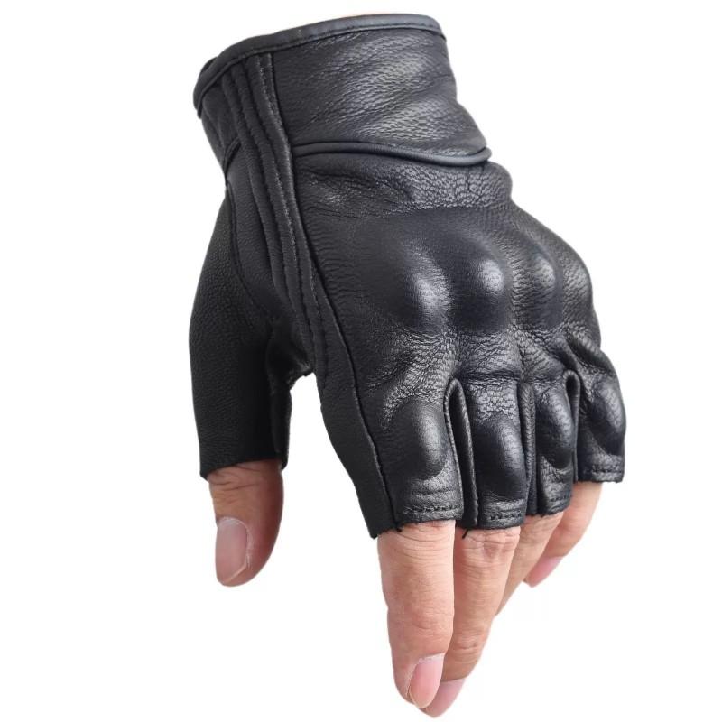 Мотоперчатки из натуральной кожи, с полными пальцами, для мужчин и женщин, защитные, тактические, с сенсорным экраном, ветрозащитные, противоскользящие