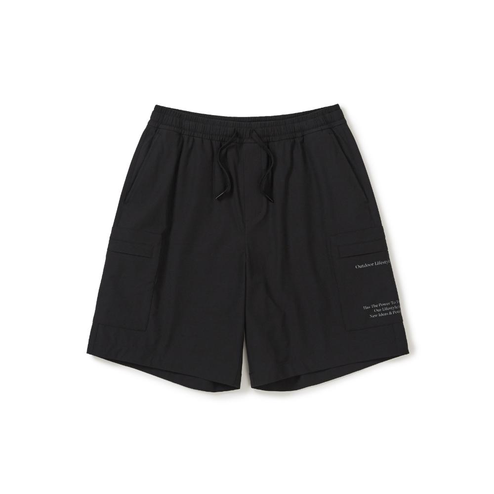[Snowpeak] Lago Cargo Shorts Black (S26MMTHP26)