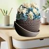 3D Printed Flower Pot Lightweight Plant Pot with Drainage Holes Orchid Planter with Saucer for Indoor Outdoor Plants Garden Home Decor