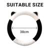 Soft Steering Wheel Cover Cute Cat Ears Steering Wheel Cover Plush Steering Cover  for Car Steering
