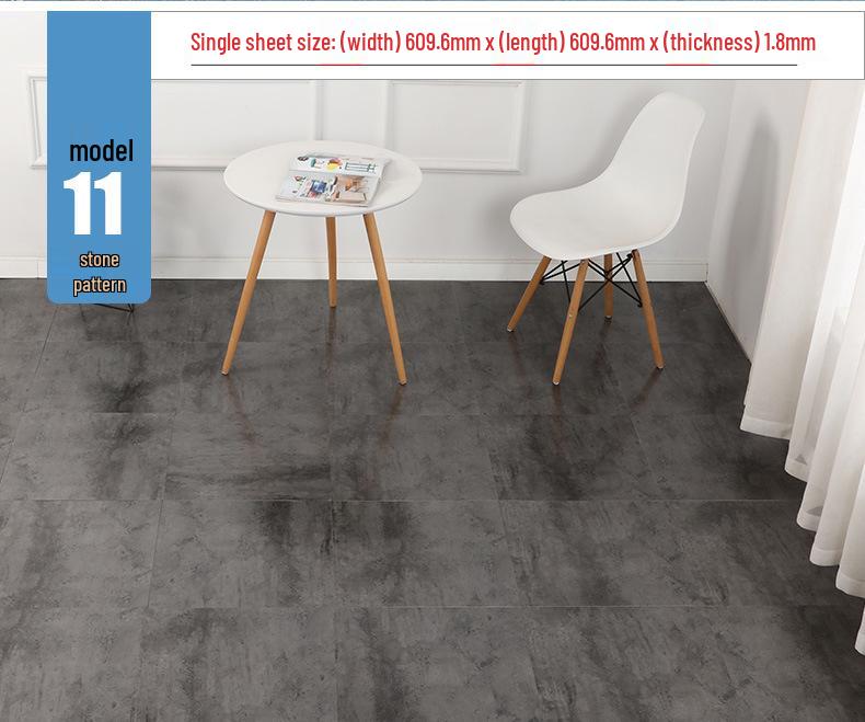 Самоклеящаяся водонепроницаемая виниловая наклейка для пола под камень: Толстое, износостойкое ПВХ-покрытие для спален