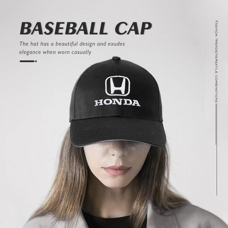 Honda Бейсболка с эмблемой Мужская Женская Регулируемая Кепка с козырьком Для Honda Civic Accord Crosstour Spirior Odyssey Avancier UR-V Sienna TO0