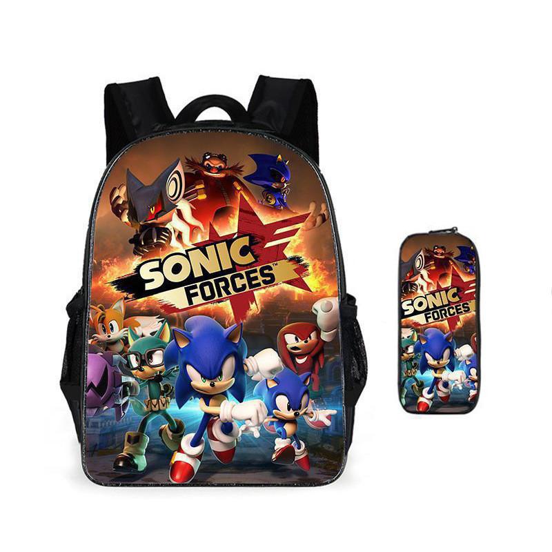 Мультяшный рюкзак с принтом, детская школьная сумка, студенческий пенал