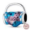 Copper Game Music Headphones Series Charms Fit Original Beads Bracelet For Women Jewelry Gift Making