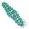 Indicolite Tourmaline Gemstone Handmade 925 Sterling Silver Bracelet 7-8" V5t11