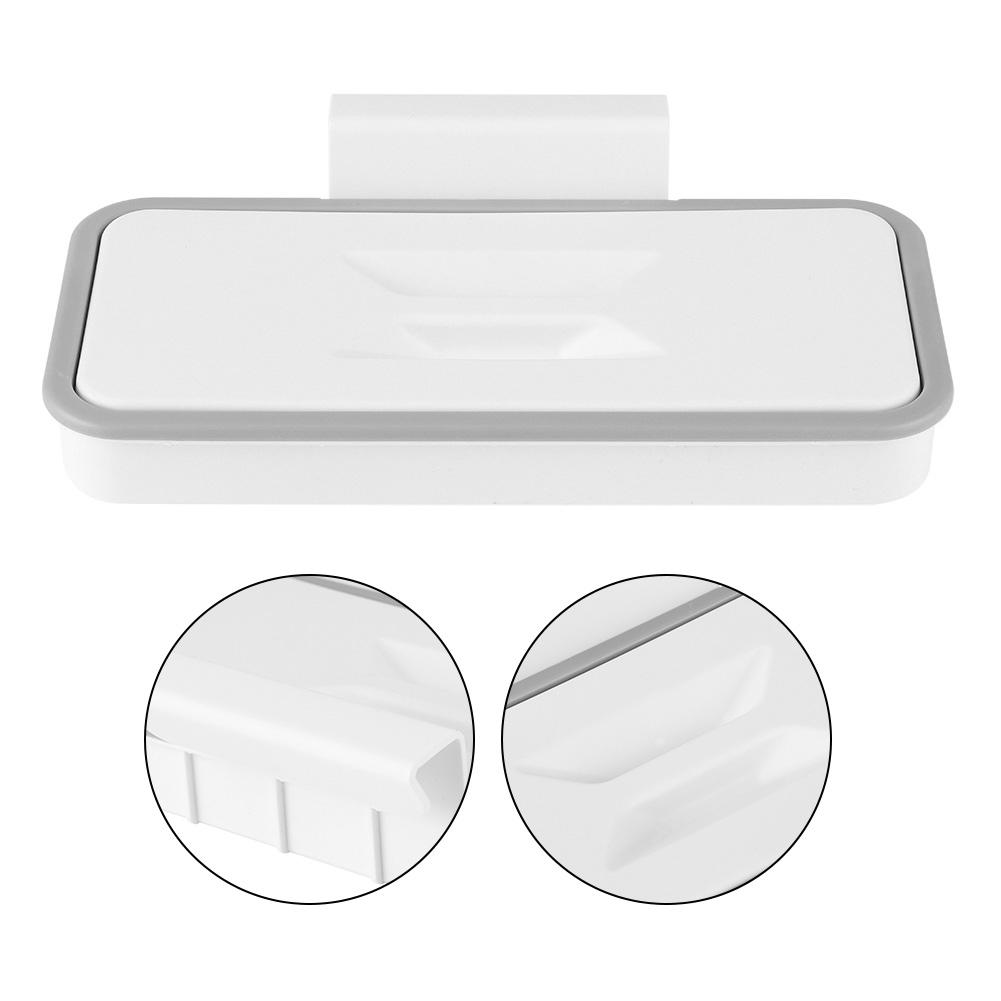Hanging Trash Bag Rack Garbage Waste Holder with Lid for Kitchen Closet Cupboard Accessory