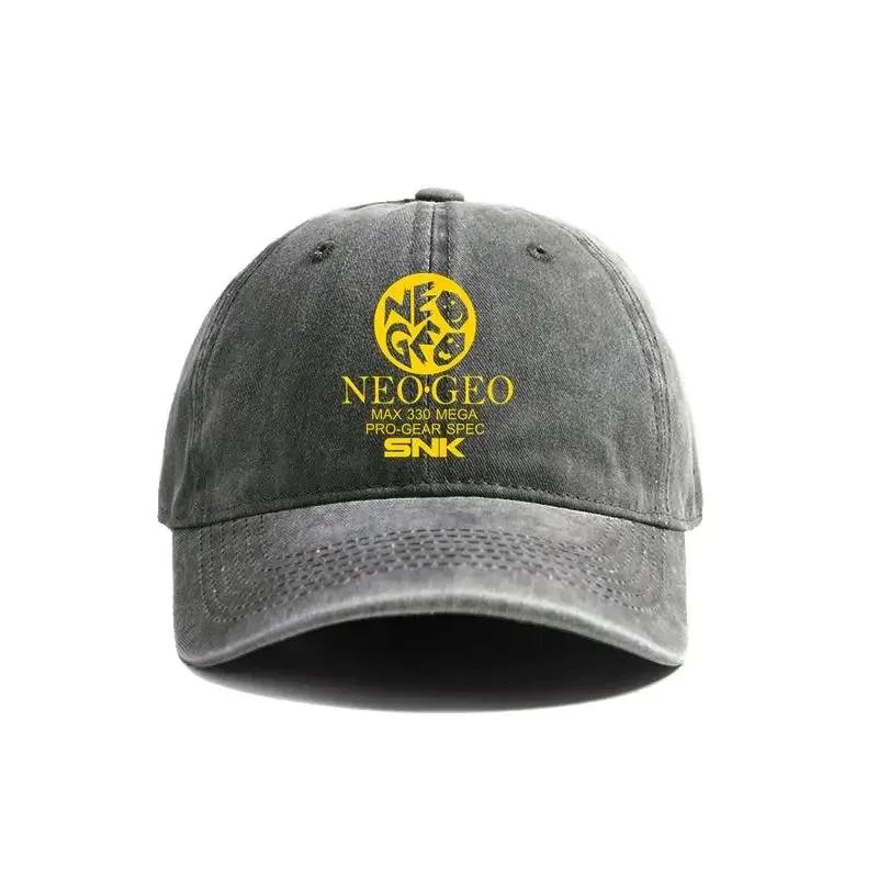 2025 Кепка Бейсболка Neo Geo Pro Gear Spec Логотип Потертые Шляпы Кепка Мужская Ретро Уличная Летняя Регулируемая Кепка Папы Повседневная Универсальная