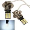 2Pcs H3 6500K 24-SMD 4014 New Super Bright Vehicle Car Fog Light LED White DRL Lamp Head Bulb