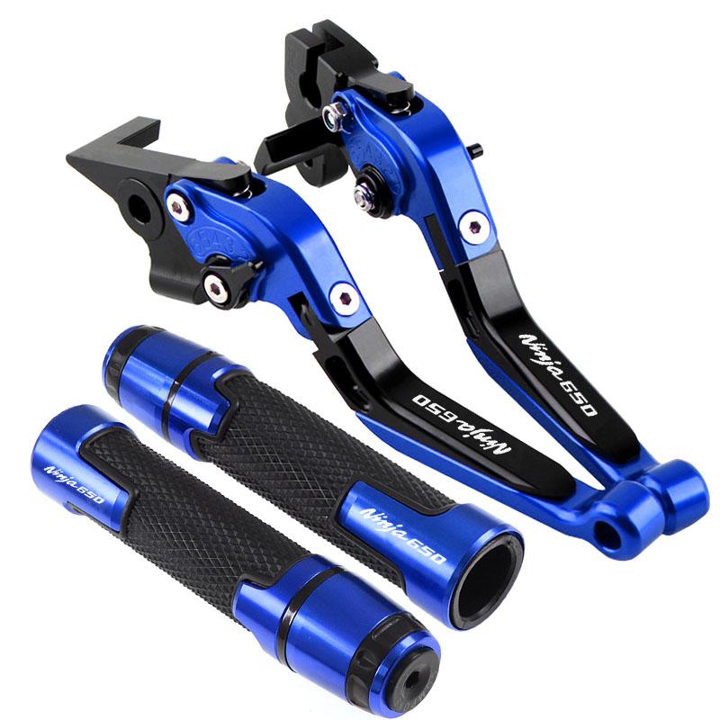For NINJA 650 ABS 650R Ninja650 KRT 2017-2022 Motorcycle CNC Foldable Extendable Brakes clutch lever Handlebar handle kit