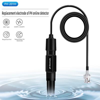 Сменный электродный зонд 0-14pH Электрод Разъем BNC Датчик PH 2000мВ ОВП Сменный зонд для лаборатории аквариума бассейна