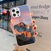 Красивый чехол для телефона Cold Mountain для iPhone 14 13 12 11 Pro Max X XR XS 8 7 Plus Жидкое стекло Цвет Чехол для телефона